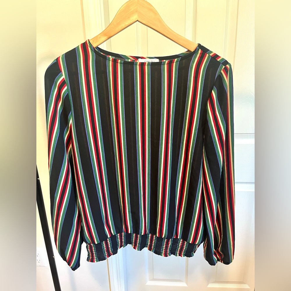 Colorful Striped Women's Blouse